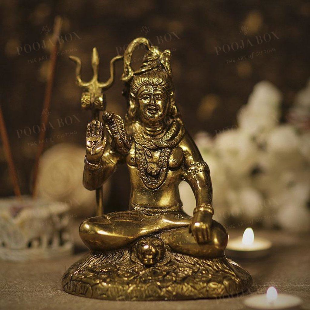 Heavenly Lord Shiv Brass Idol