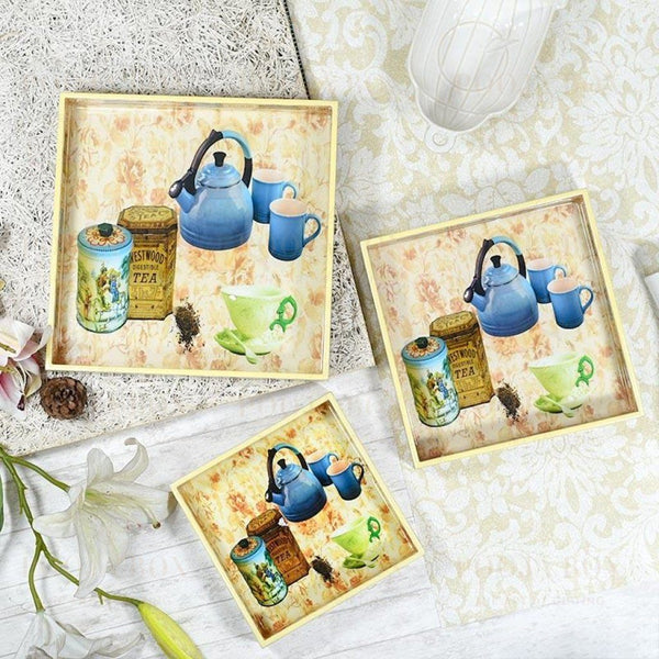 High Tea Serving Trays-Set of 3