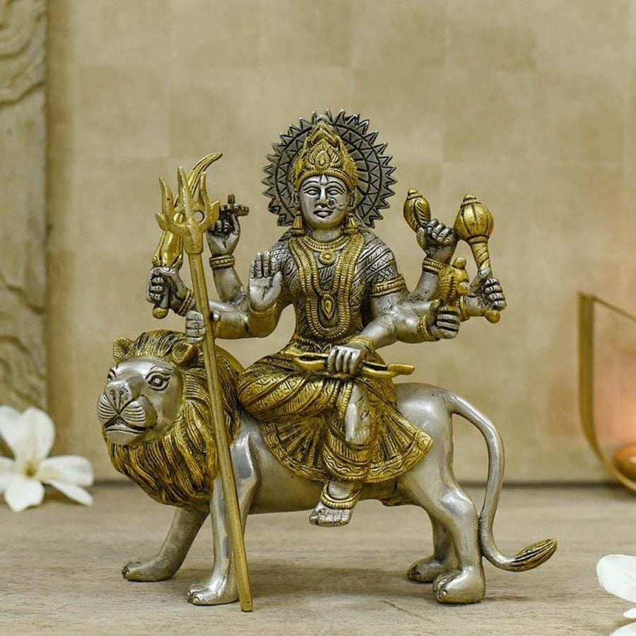 Holy Maa Durga Brass Idol Idols