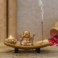 Joyful Baby Monk T-Light & Incense Holder