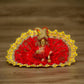 Laddu Gopal Net Dress With Floral Work Poshak