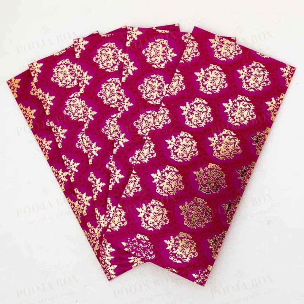 Magenta Shagun Envelope (Pack Of 5)