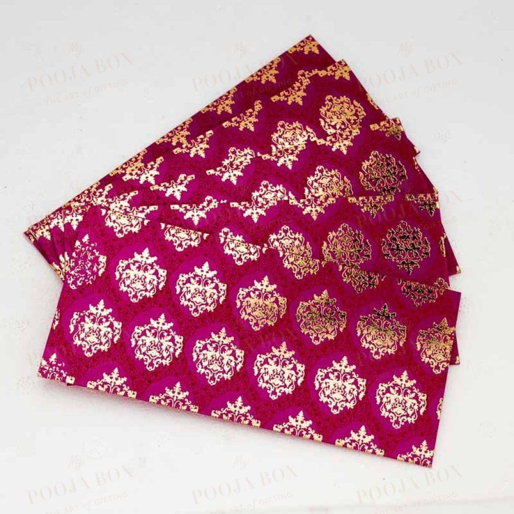 Magenta Shagun Envelope (Pack Of 5)