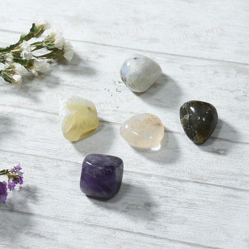 Meditation & Spirituality Crystal Healing Tumble Stone Set
