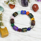 Multi Color Cylidrical Round Chinese Bracelet