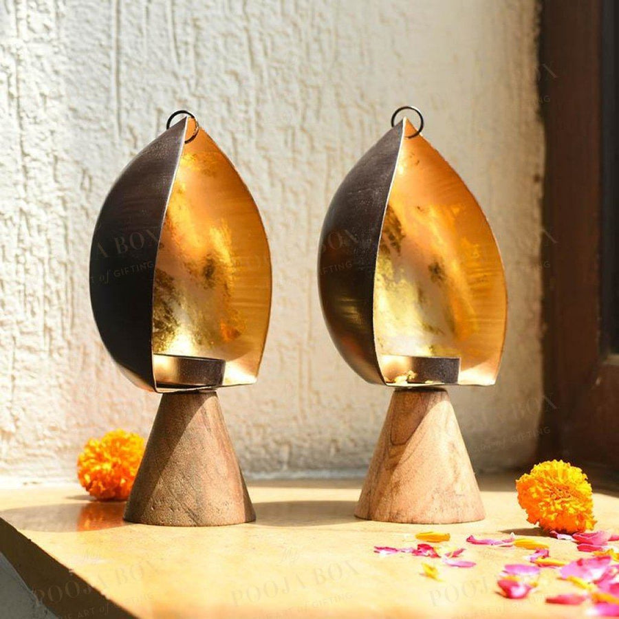 Noora T-Light Set Of 2 Candle Holder