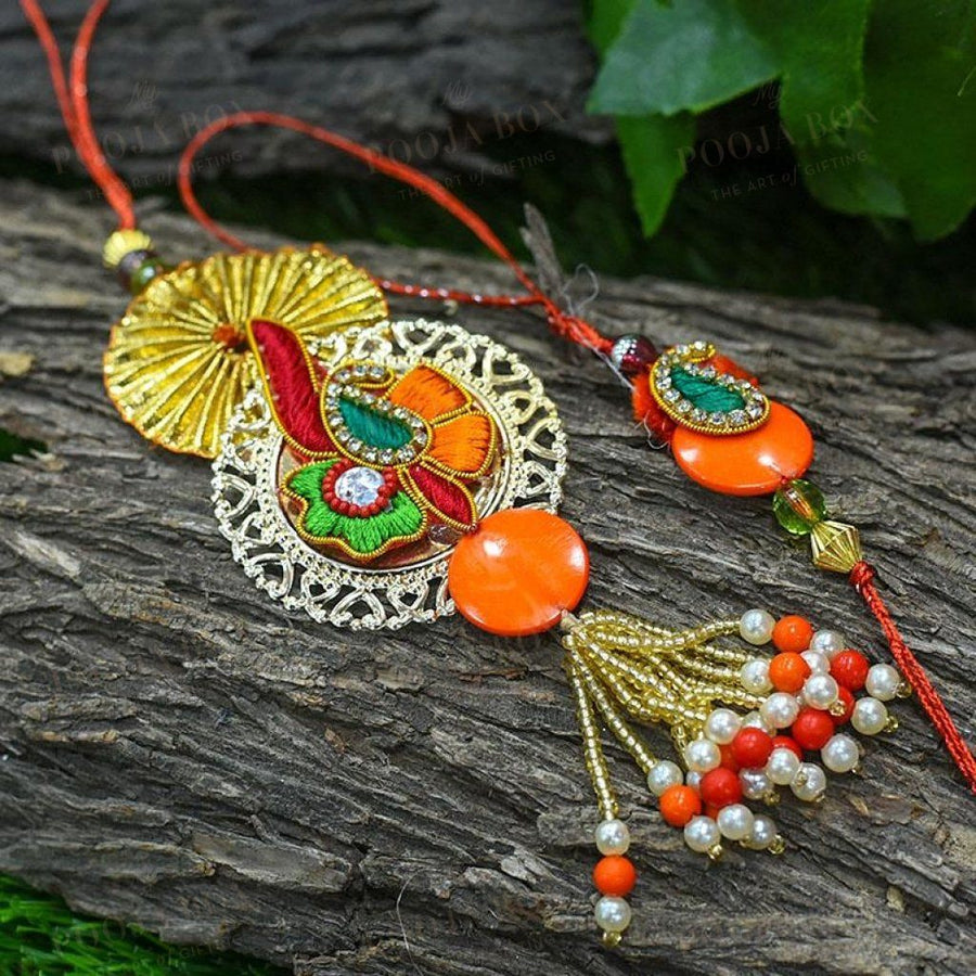 Ornate Handmade Bhaiya Bhabhi Rakhi