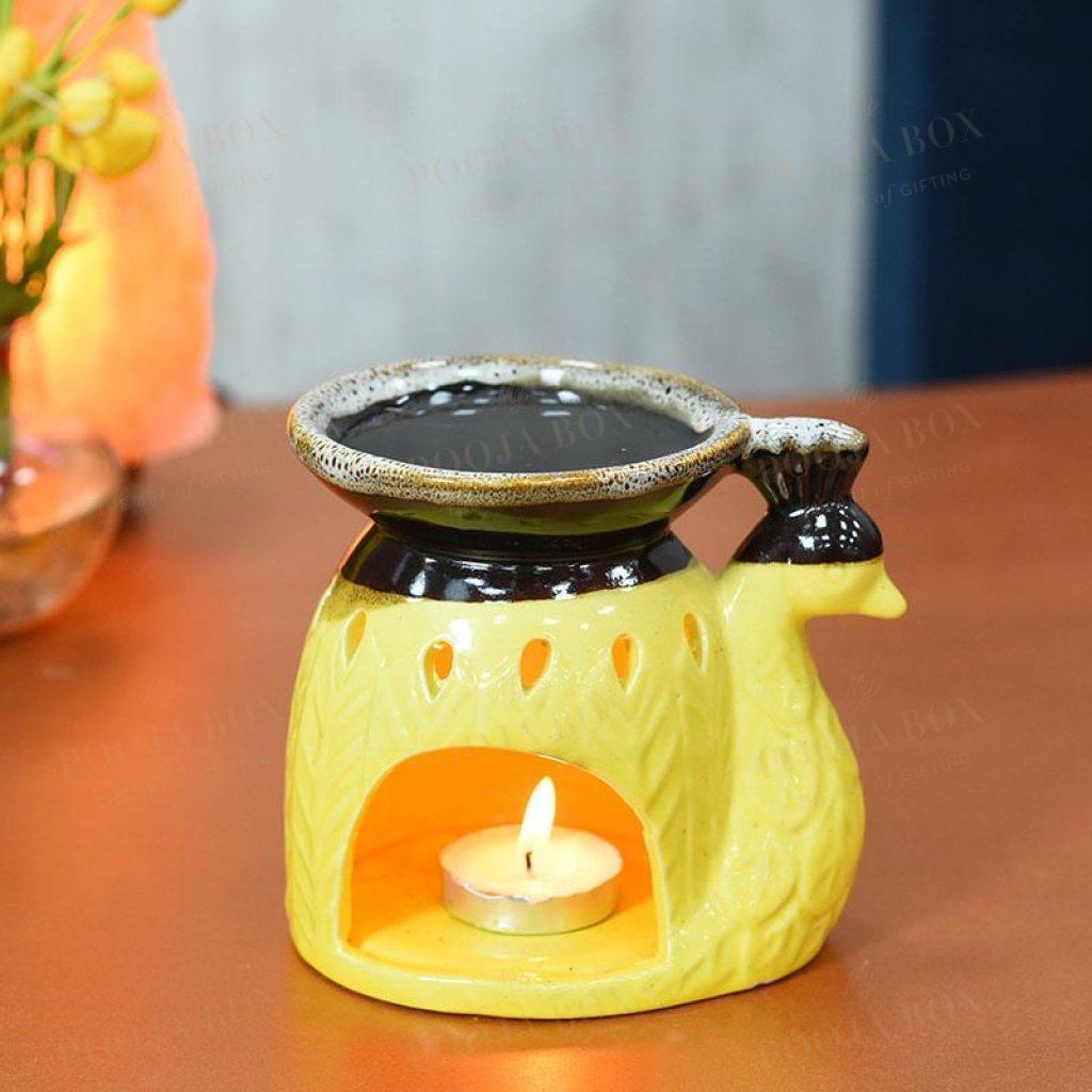 Peacock Shaped T-Light Aroma Diffuser Aroma Diffuser