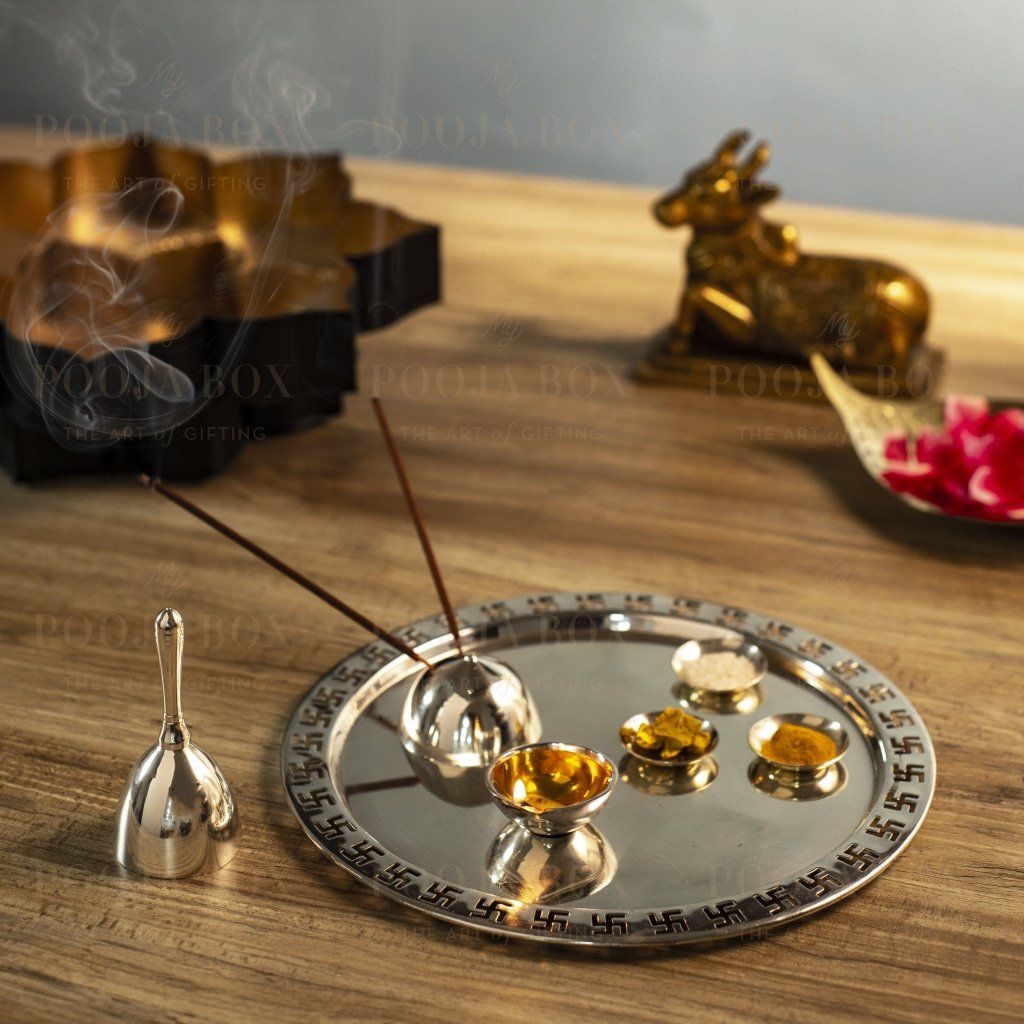 Pooja Thali (Set Of 7) Items