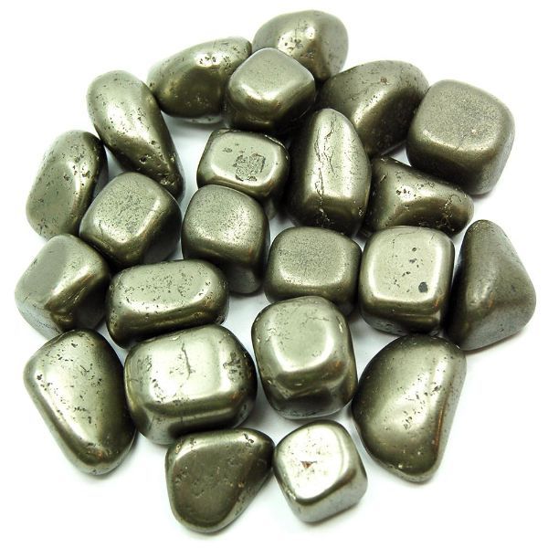 Pyrite Crystal Healing Tumble Stone Set