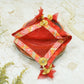 Scarlet Red & Peach Thali Cover