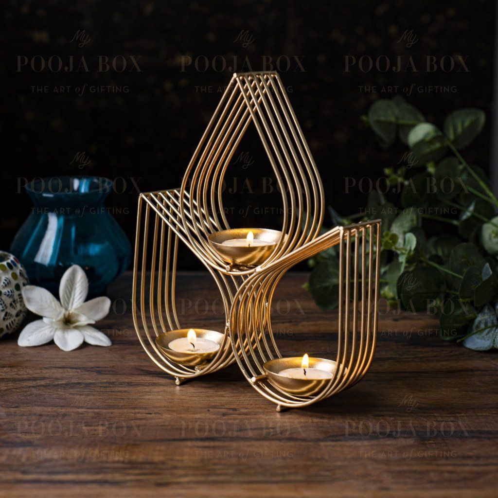 Set Of 5 Akriti T-Light Holders Limited Edition