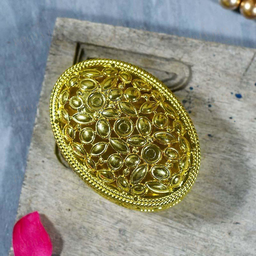 Shimmering Golden Trinket Box Jewellery