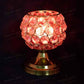 Sparkling Crystal Studded Red Candle Holder