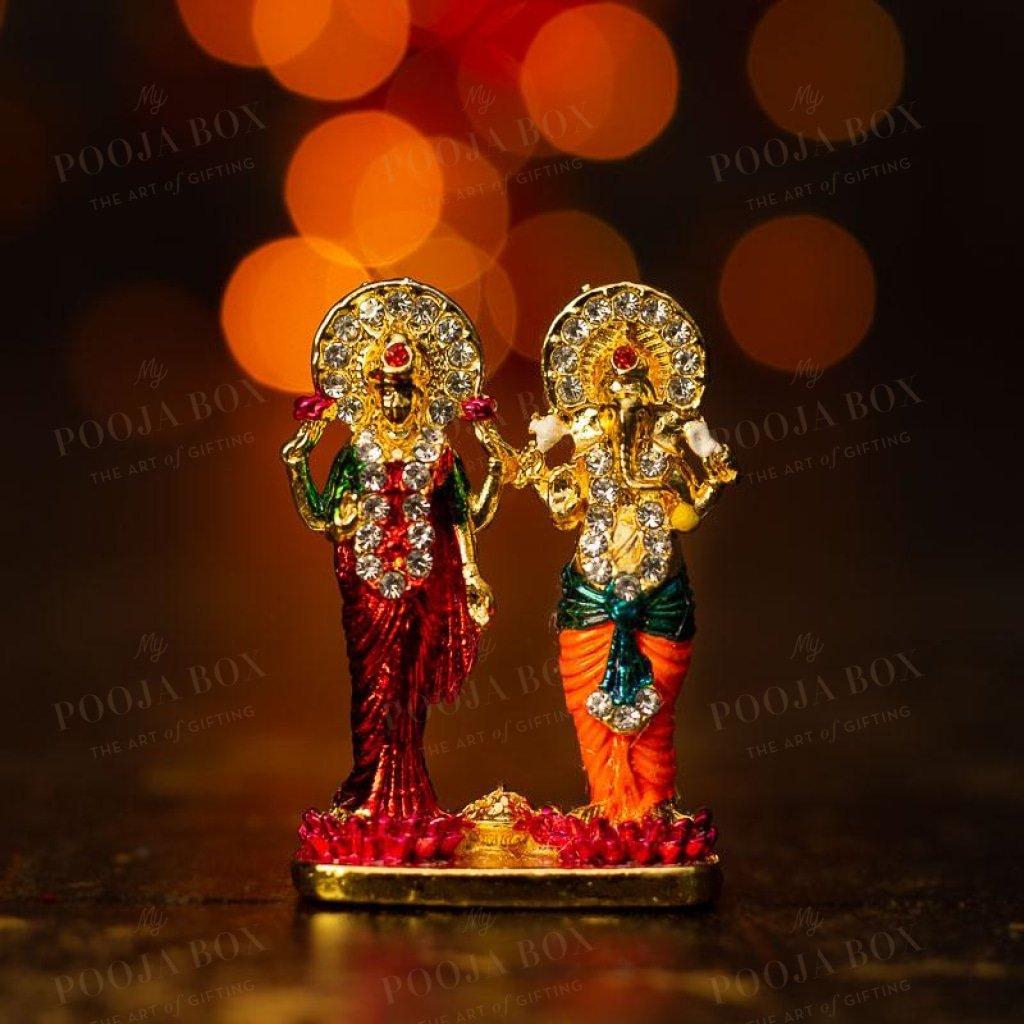 Standing Laxmi Ganesha Idols
