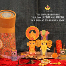 The Lakshmi - Ganesha Colouring Diy Kit Pooja Item