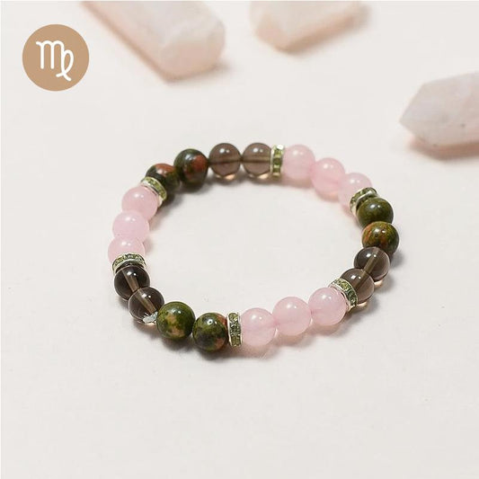 Virgo Zodiac Crystal Bracelet