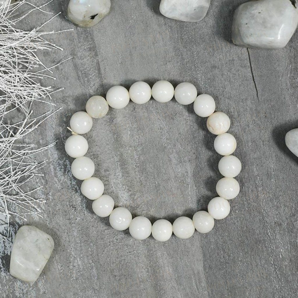 White Agate Bracelet | Stone of Balance